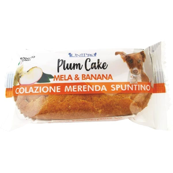 Unipro Plum Cake Mela e Banana 50gr Snack per Cani Unipro Plum Cake Mela e Banana 50gr Snack per Cani